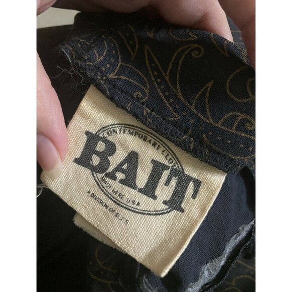 Bait Women’s Black Patterned Short Straight Skirt Size 3 - Picture 7 of 7